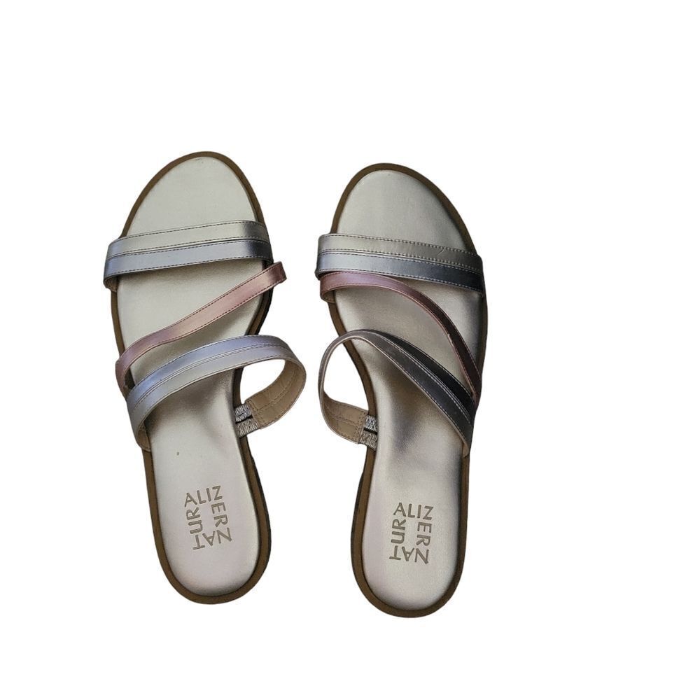 NATURALIZER LILLEY SLIDES METALLIC MULES SIZE 11